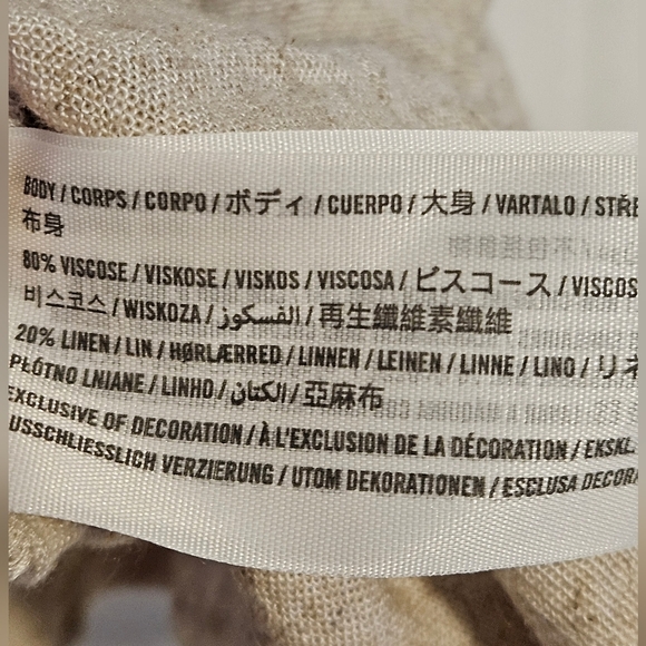 Abercrombie & Fitch Womens XL Sleeveless Shirt Top Blouse Cream New With Tags - Picture 5 of 6